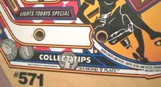 Williams Diner playfield.<br />Playfield has ‘Diamond Plate’ Logo (Sun Process)
