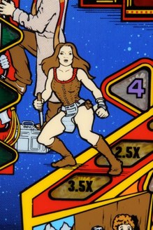 This is a SP (Sun Process) made Dr. Who playfield.<br />Note the more yellowish skin tone colors.