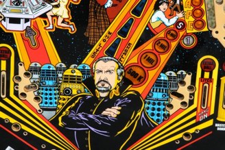 This is a TAG (Thomas A. Grant) made Dr. Who playfield.<br />Note the skin tone colors are more realistic.