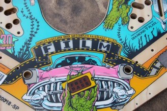This is a SP (Sun Process) made CFTBL playfield.<br />Most collectors call this the ‘Hot Pink’ version.<br />These are all stamped ‘Diamond Plate’.<br />Most collectors prefer this version over the TAG playfields.