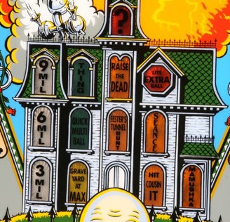 This is a LS (Lenc-Smith) made Addams Family.<br />Note the blue colors in the mansion.