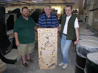 Gene’s reproduction Big Bang Bar playfields getting made.<br />Playfields getting made in Chicago at the Churchill factory.