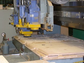 Gene’s reproduction Big Bang Bar playfields getting made.<br />Playfields getting made in Chicago at the Churchill factory.